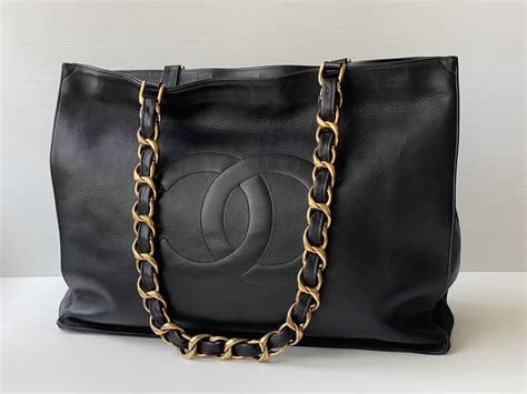 black chanel bottle bag|large Black Chanel tote bag.